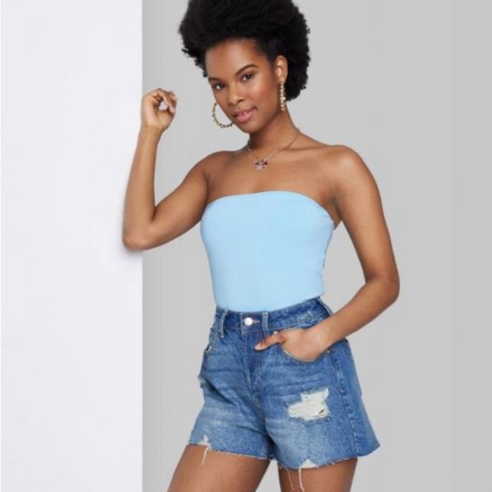 Light Blue Wild Fable Tube Top XXS